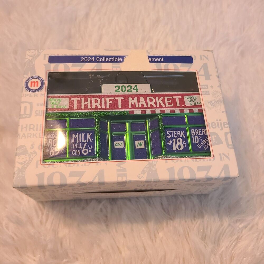 Meijer Super Markets 2024 Collectible Meijer Ornament Thrift Market  Storefront